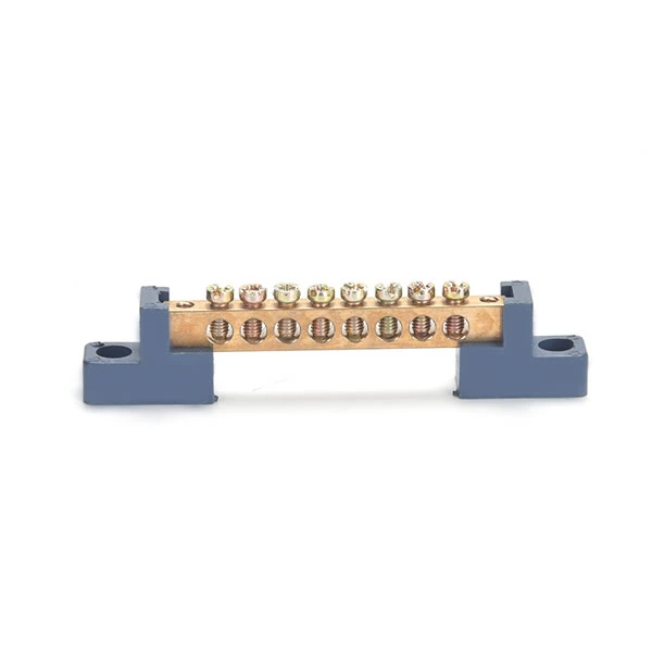 Brass Conductor Screw Busbar Terminal Block with Holder