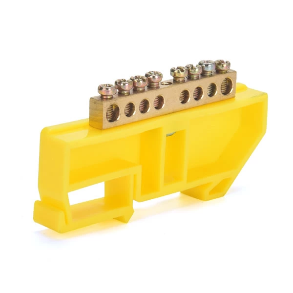 Bus Bar Yellow DIN Rail Terminal Blocks