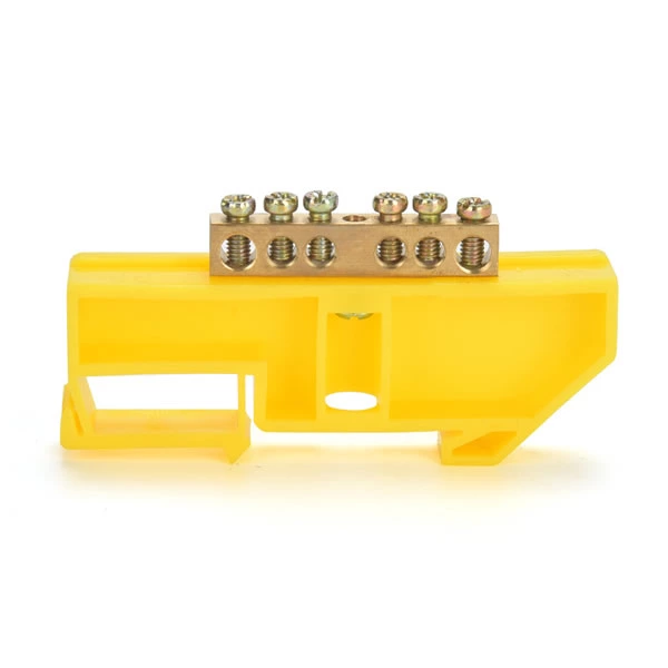 Bus Bar Yellow DIN Rail Terminal Blocks