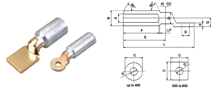 Cable Lugs Al-Cu (B-Type)