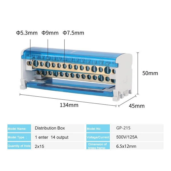 GP 215 Terminal Block Power Distribution Junction Box