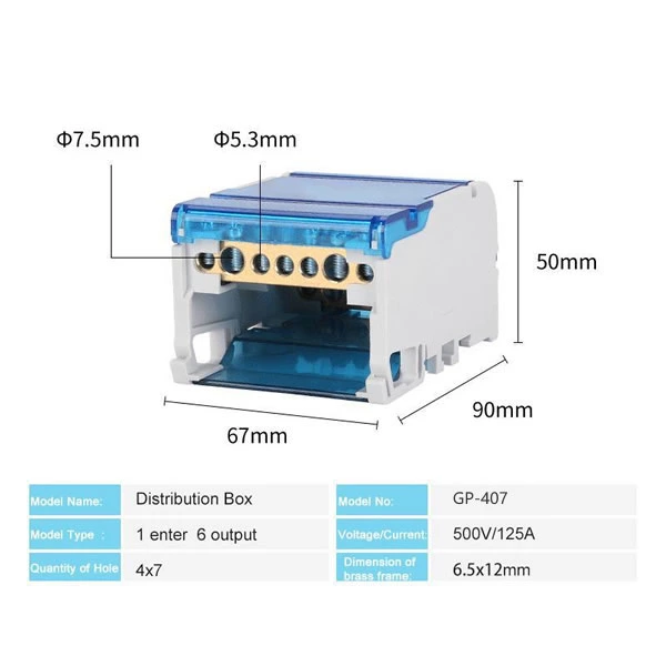 GP 407 Electrical Power Supply Connector Block