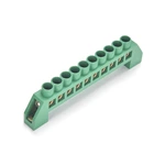 Green Terminal Block Brass PE Busbar