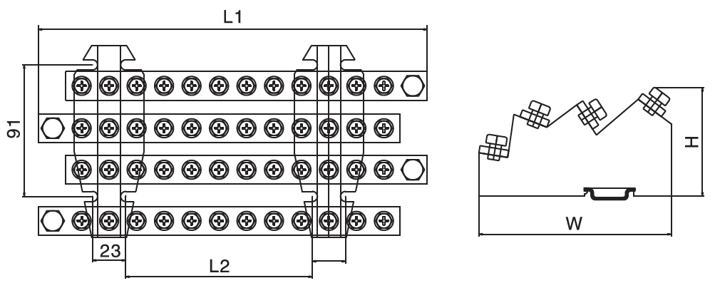 Screw Terminal Blocks 4*11 250A