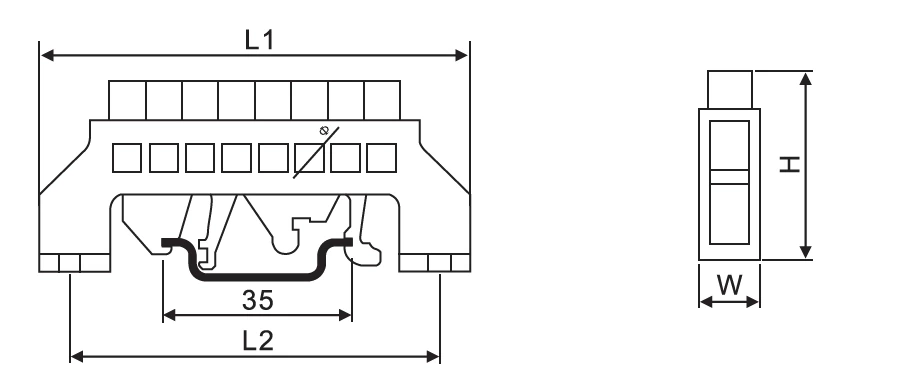 neutral/earth bar terminal block