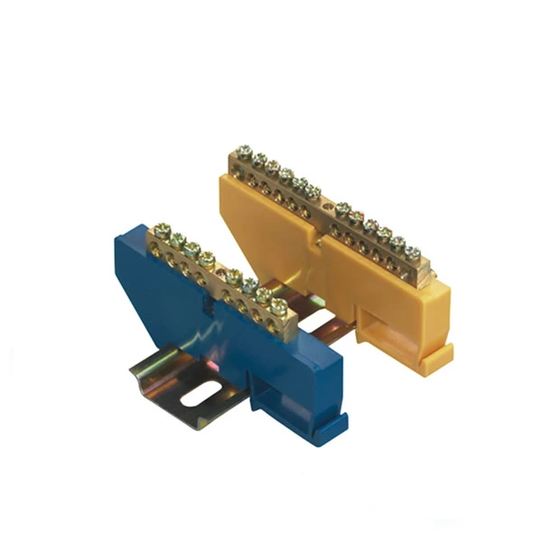 din rail type terminal block 8ways Natural bar