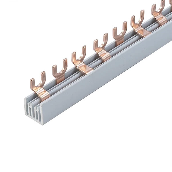 Terminal Block Copper Connector Electric Fork U Type Plastic Busbar