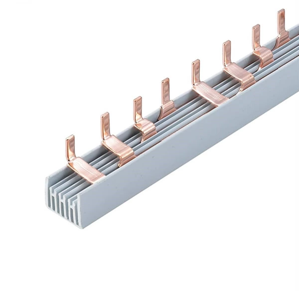 Copper Material Busbar Pin Type 3 Pole Distribution Box Copper Connector Busbar