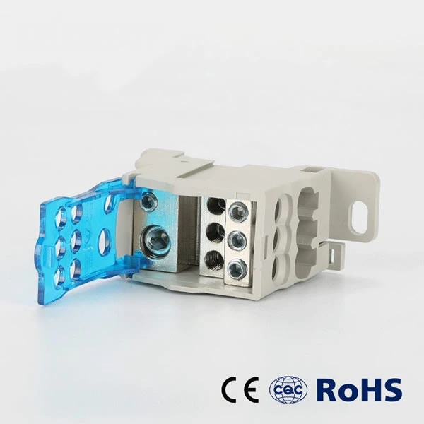 Ukk 125A DIN Rail Screw Distribution Block Terminal Power Supply