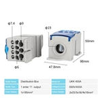 Ukk 400A 35 mm DIN Rail Wiring Distribution Block Junction Box