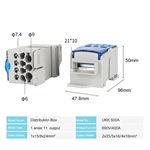 Ukk 500A DIN Rail Electrical Distribution Block Screw Connection