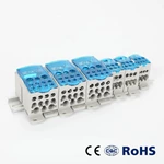 Ukk 500A DIN Rail Electrical Distribution Block Screw Connection