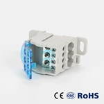 Unipolar Modular Panel Power Screw Cage Distribution Terminal Block