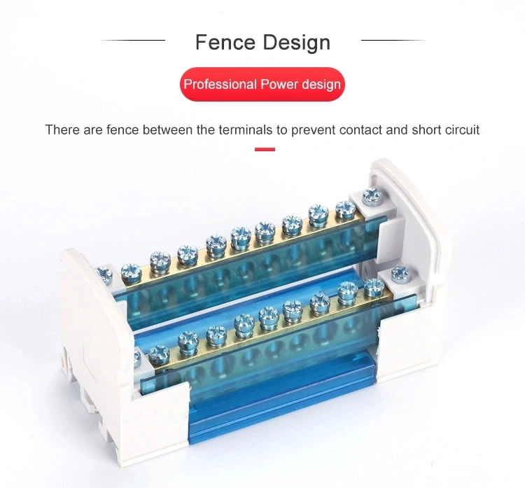 GP 211 Installation 35mm DIN Rail Terminal Block Power Distribution