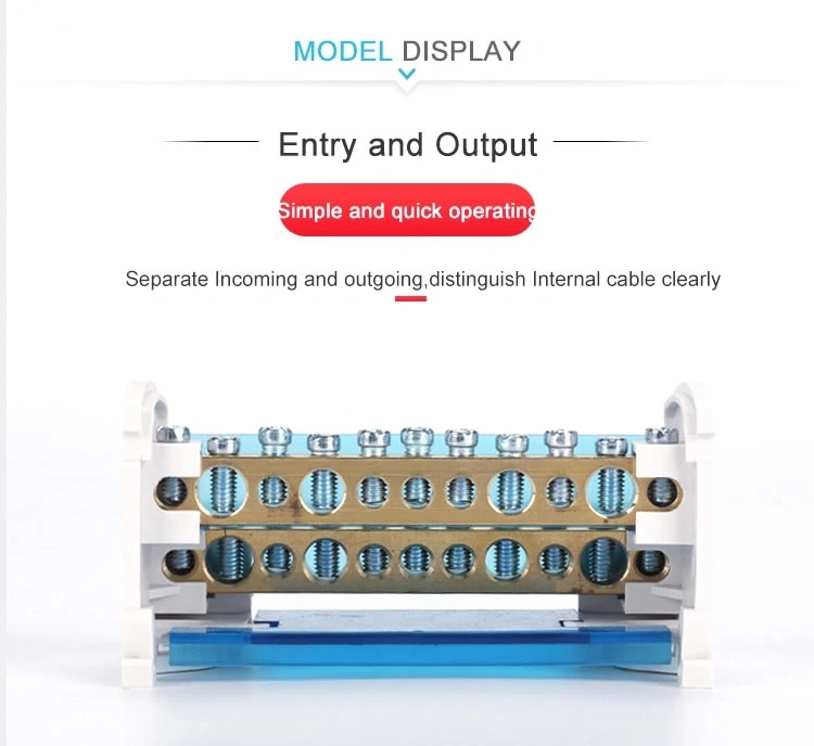 GP 211 Installation 35mm DIN Rail Terminal Block Power Distribution