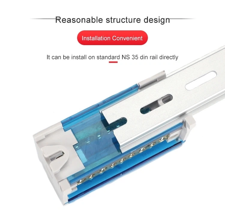 GP 211 Installation 35mm DIN Rail Terminal Block Power Distribution